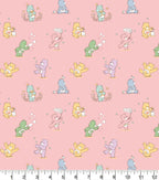 Care Bears Flannel Fabric Playful Pink