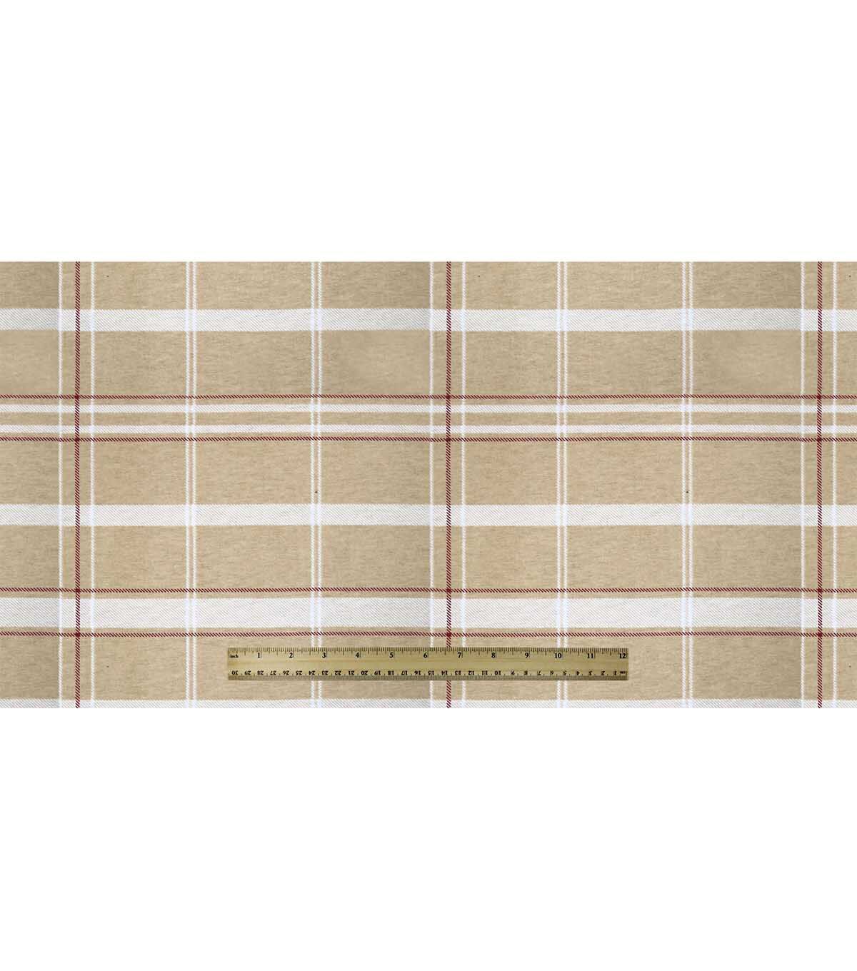 Brown Plaid Super Snuggle Flannel Fabric