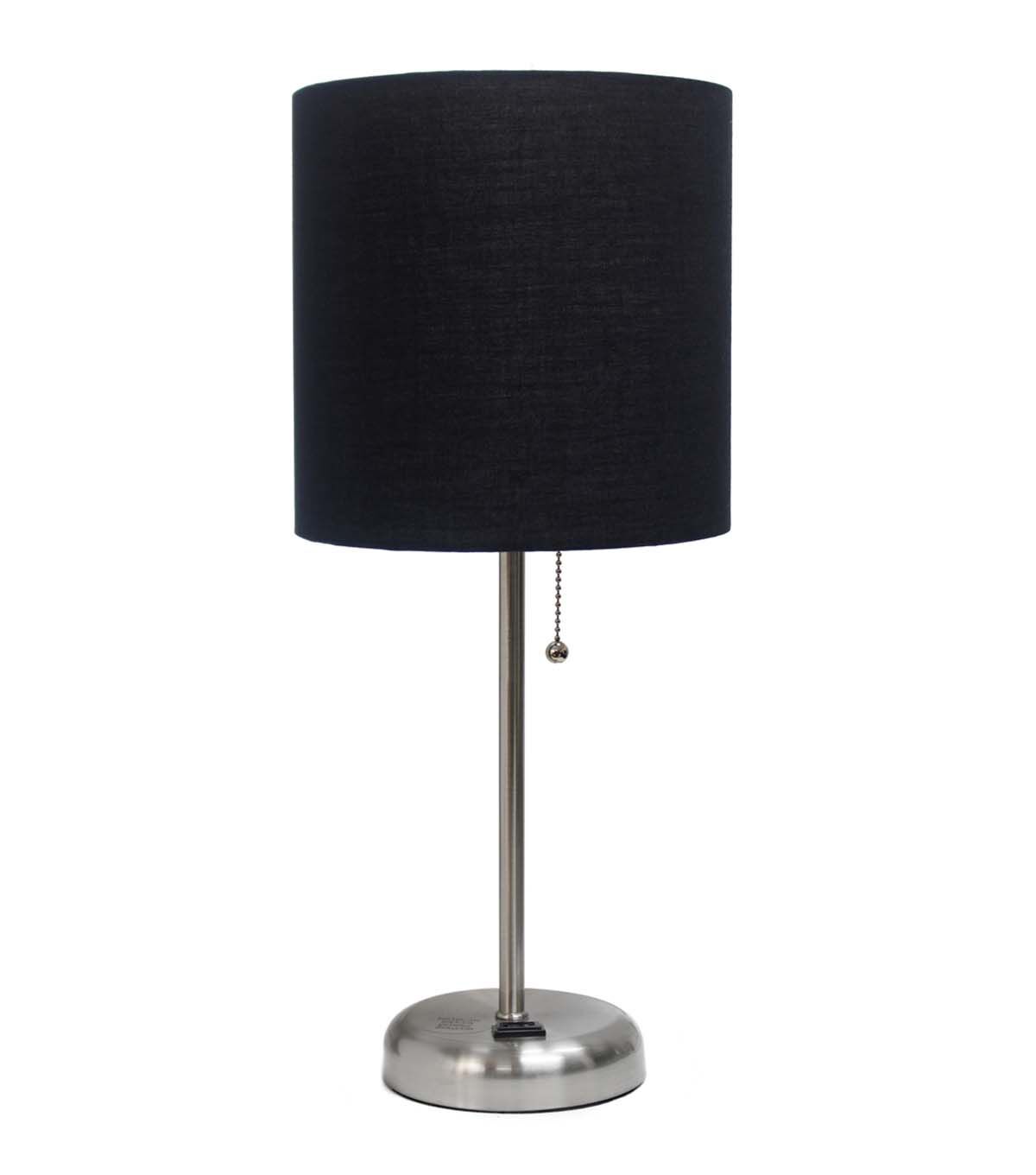 All The Rages 19.5 Metal Base Desk Lamp With Fabric Shade
