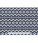 Blue Aztec Super Snuggle Flannel Fabric