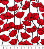 Super Snuggle Flannel Fabric Poppies