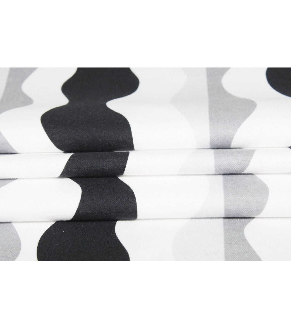 Super Snuggle Black & White Geo Stripe Flannel Fabric