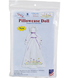 Jack Dempsey Field of Flowers Stamped Pillowcase Doll Kit