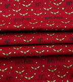 Harry Potter Cotton Fabric Quidditch Snitch