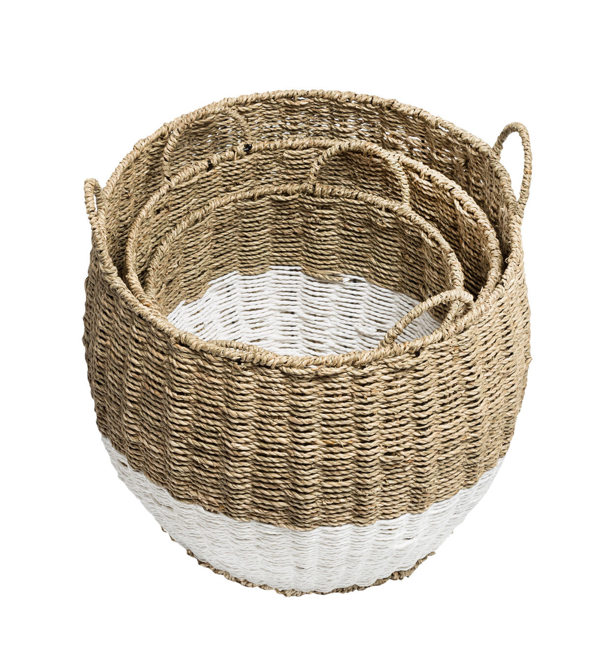 Honey Can Do 16 Seagrass Round Nesting Baskets 3ct