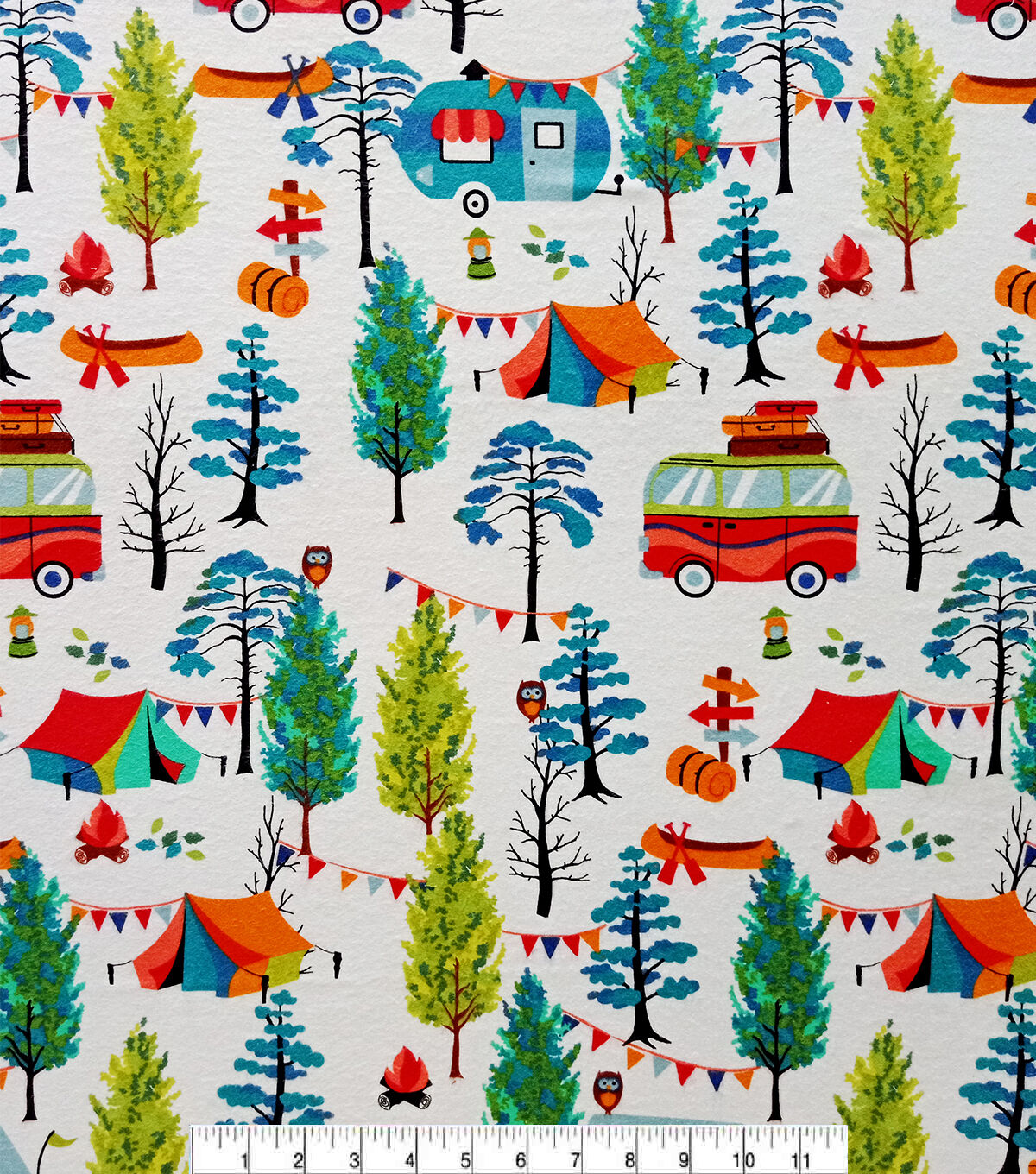 Campers Super Snuggle Flannel Fabric