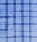 Blue Plaid Sew Lush Fleece Fabric
