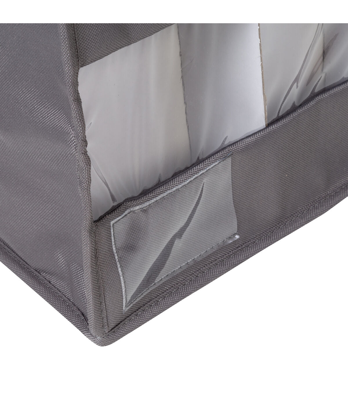 Honey Can Do 19 x 10.5 Gray Stemware Storage Box