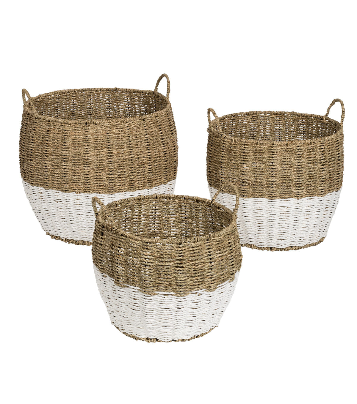 Honey Can Do 16 Seagrass Round Nesting Baskets 3ct