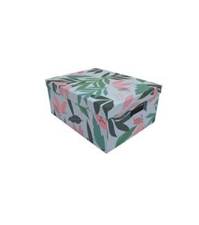 15 Tropical Floral on White Rectangle Box by Place & Time