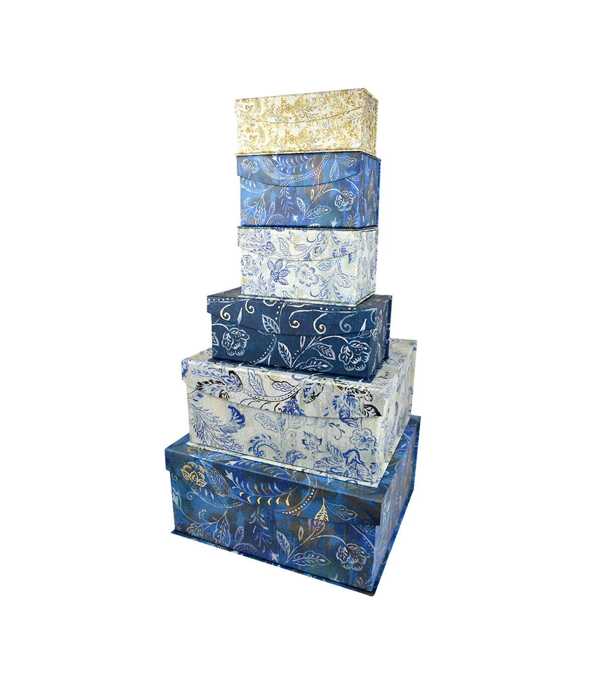11.5 Navy Exotic Elegance Fliptop Box by Hudson 43