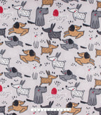 Happy Dog Blizzard Fleece Fabric