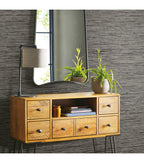 RoomMates Wallpaper Grey Grasscloth
