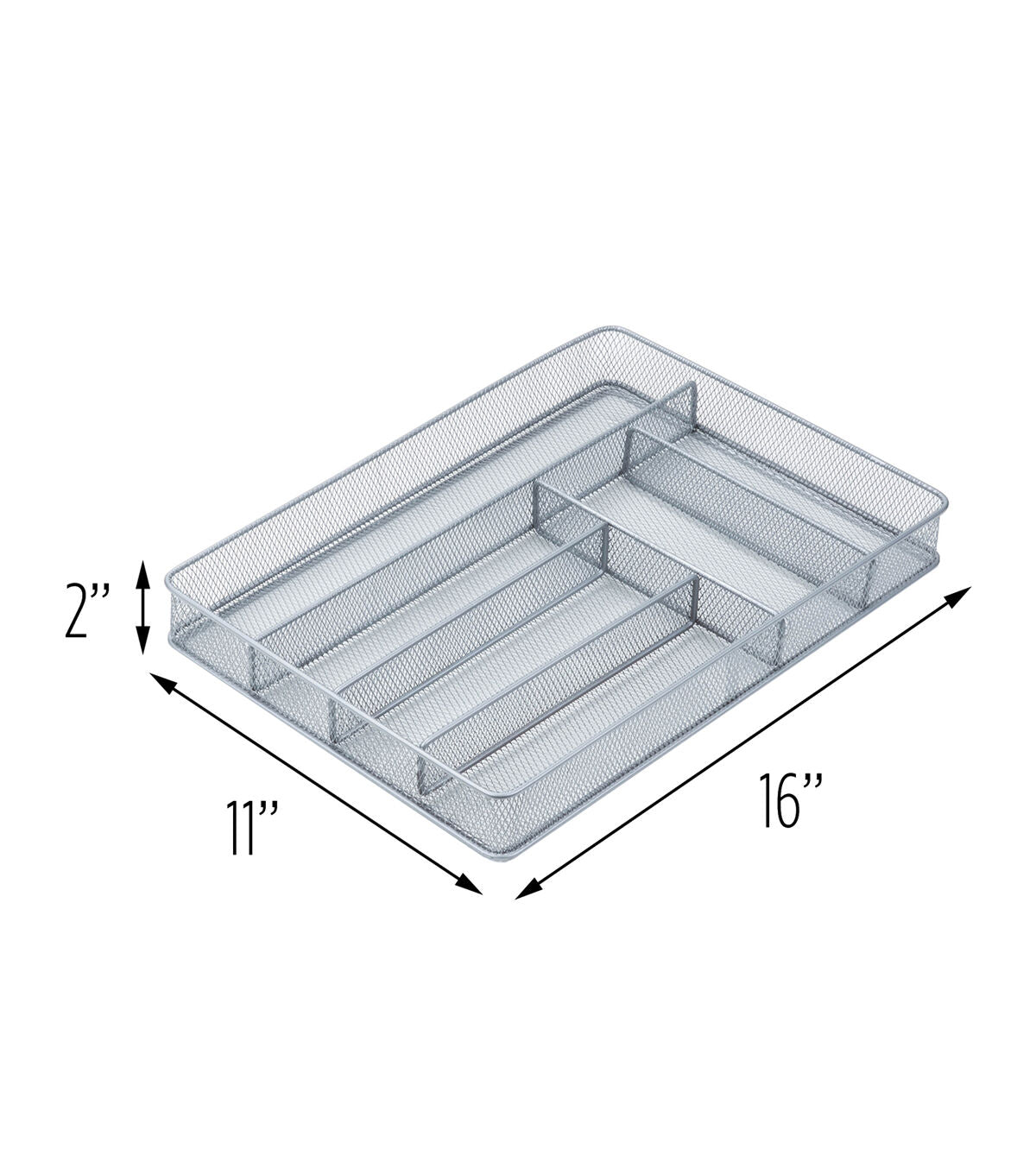 Honey Can Do 16'' x 11'' 6 Compartment Mesh Drawer Organizer