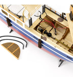 Sanson Tugboat. 1:50 Wooden Model Ship Kit (R/C Compatible)