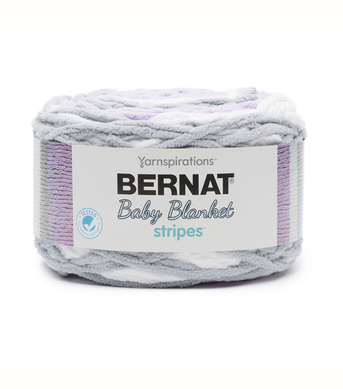 Bernat Baby Blanket Stripes 220yds Super Bulky Polyester Yarn