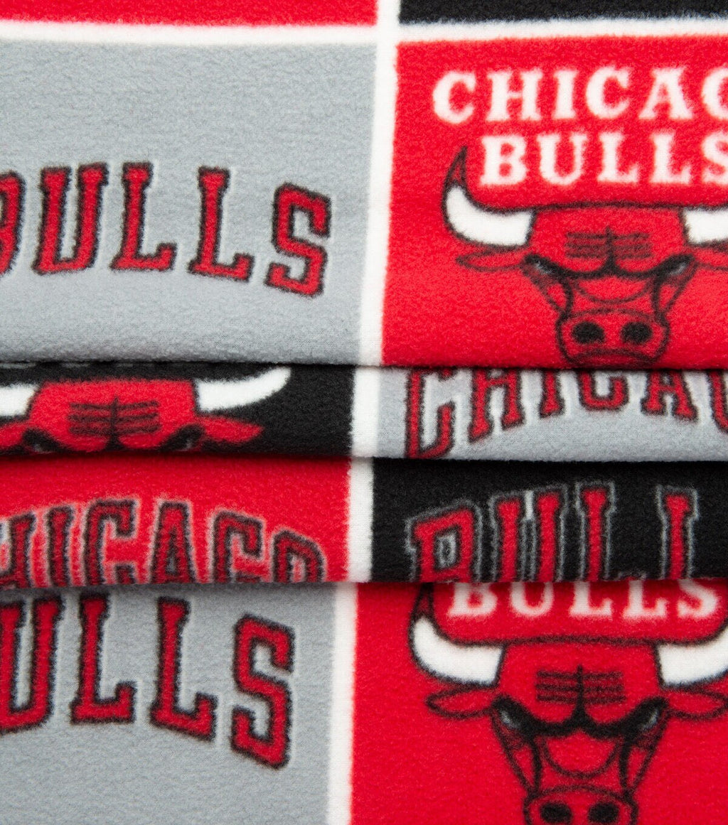 Chicago Bulls Fleece Fabric Block