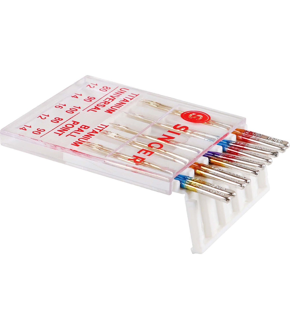 SINGER 10ct Universal Regular Ball Point Titanium Sewing Machine Needles