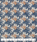 Blue Leaves 108 Wide Flannel Fabric