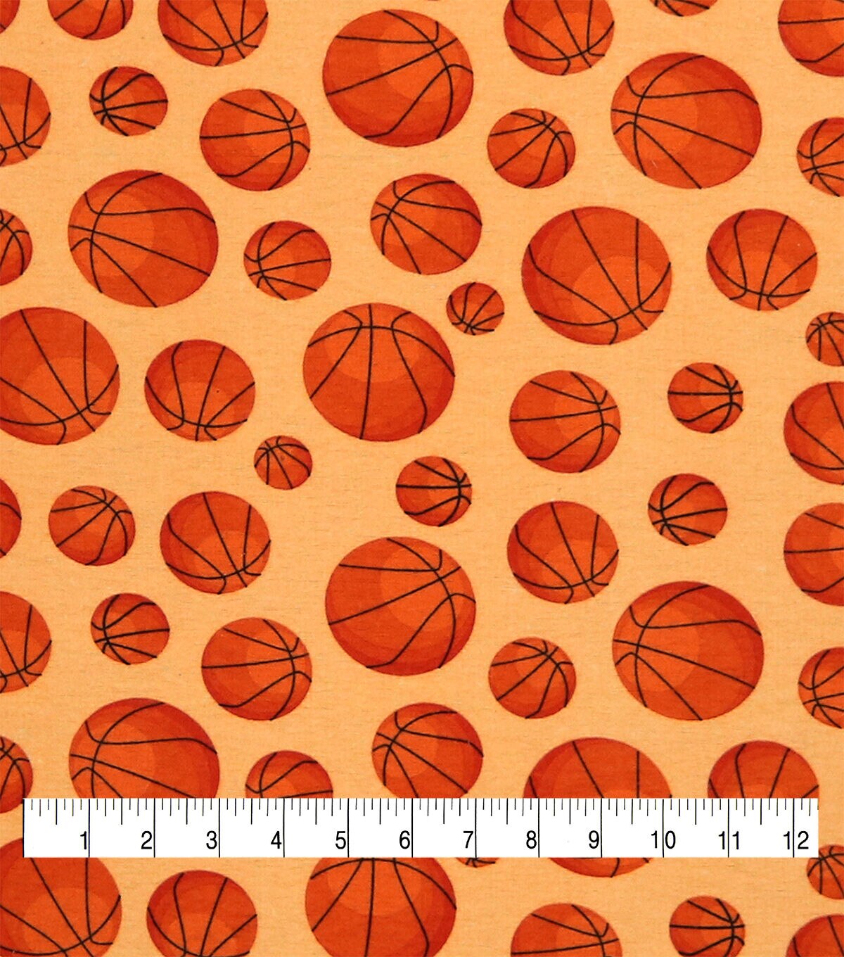 Basketball Super Snuggel Flannel Fabric