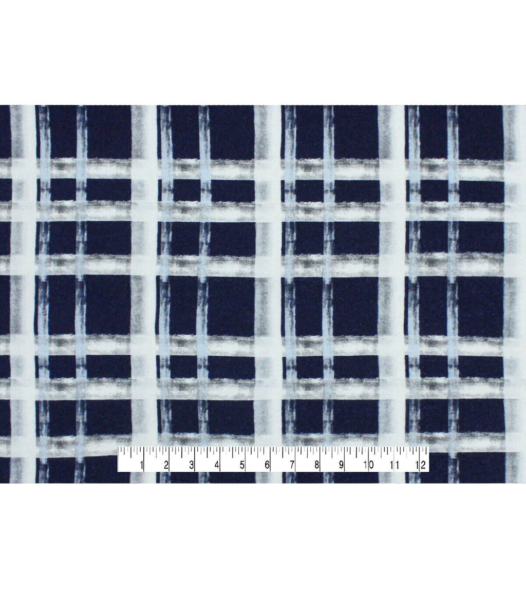 Sketchy Plaid Super Snuggle Flannel Fabric