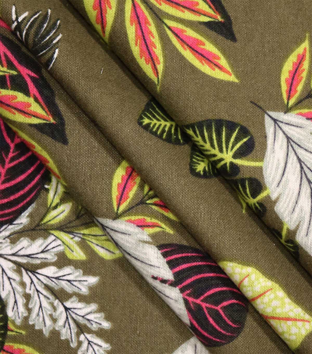Green Leaf Variety Super Snuggle Flannel Fabric