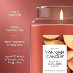 Yankee Candle Sugared Cinnamon Apple Scented Candle, 22oz Large Jar