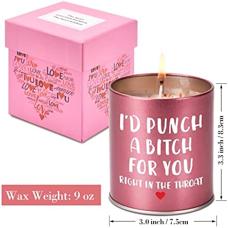 Christmas Birthday Sister Gifts for Women Her Funny Scented Candle
