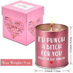 Christmas Birthday Sister Gifts for Women Her Funny Scented Candle