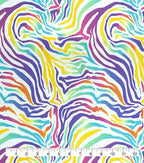 Rainbow Zebra Super Snuggle Flannel Fabric