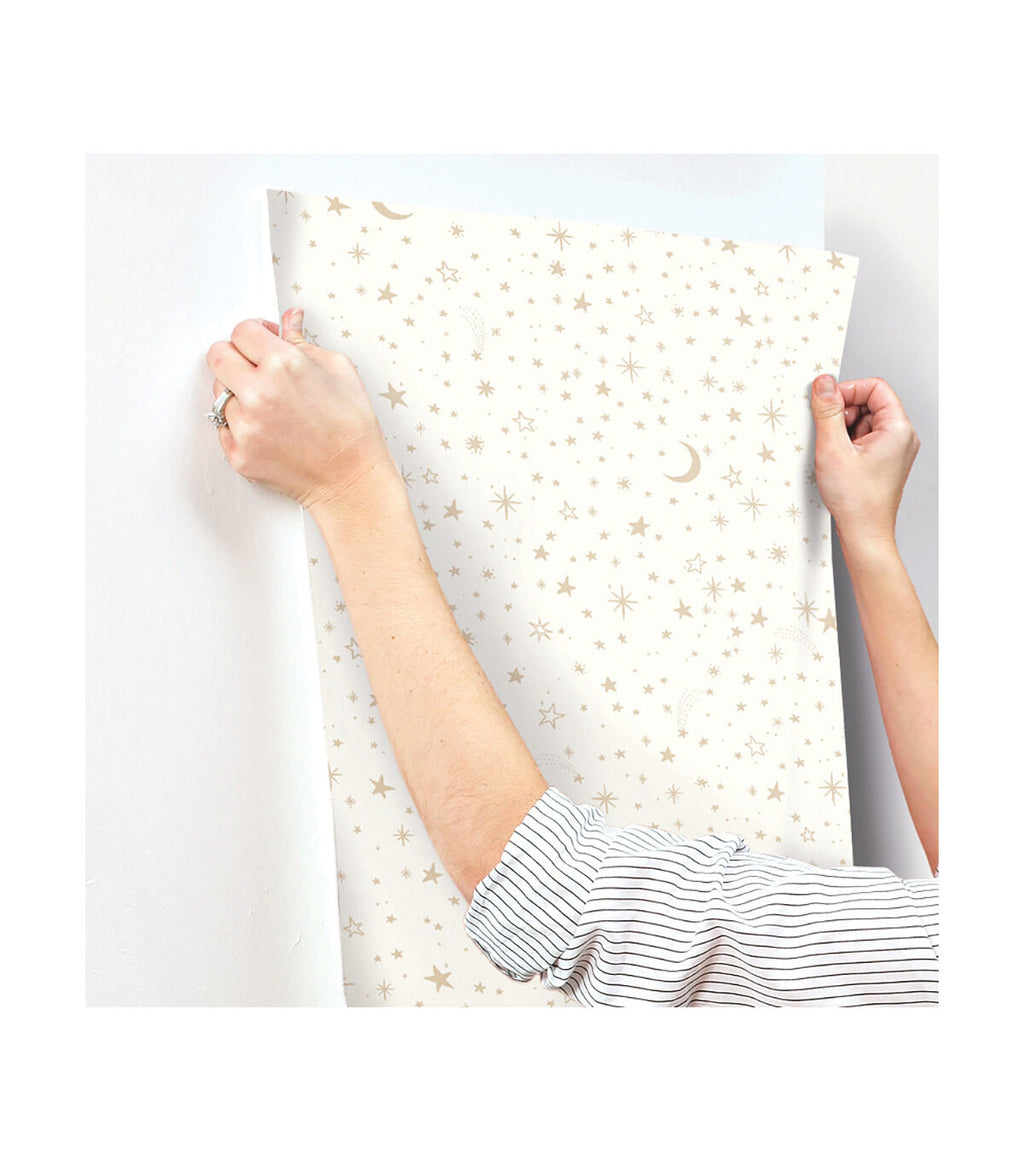 RoomMates Wallpaper Gold Twinkle Little Star