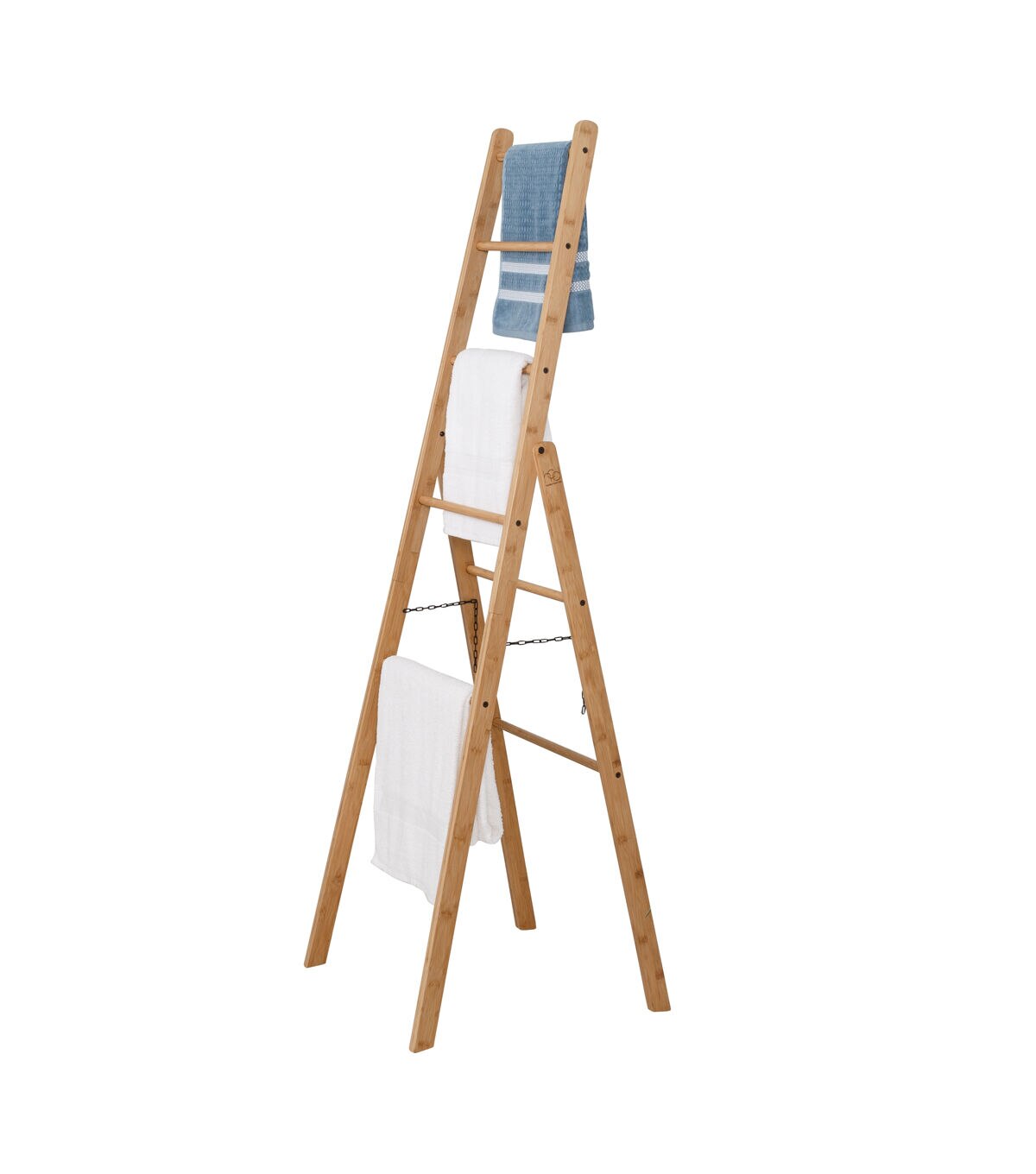 Honey Can Do 20.5 x 63 Natural Bamboo Folding Ladder Rack