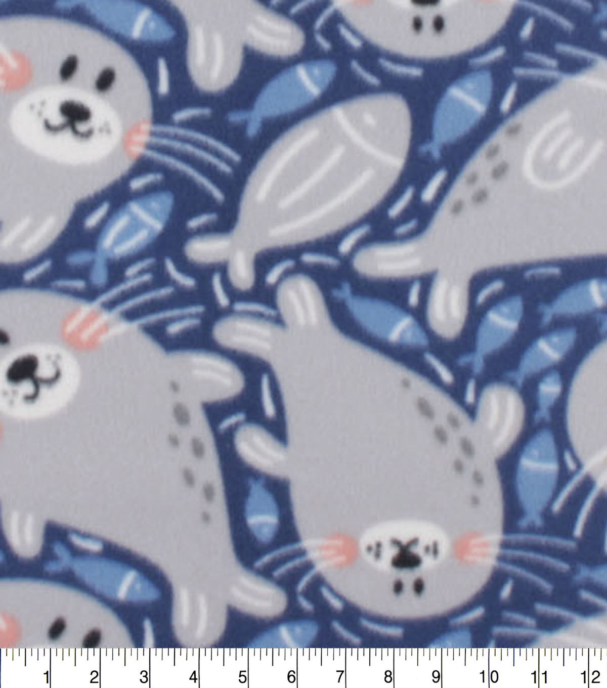 Seals Blizzard Fleece Fabric