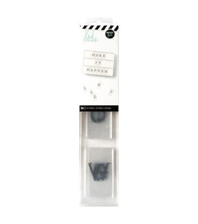 Heidi Swapp Lightbox Inserts 50 Pkg Alphabet Grey