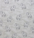 Super Snuggle Wolf Sketch Flannel Fabric