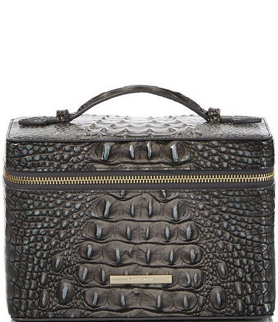 Melbourne Collection Charmaine Travel Nocturnal Leather Makeup Bag
