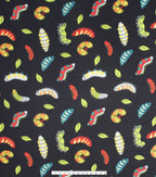 Caterpillars Blizzard Prints Fleece Fabric