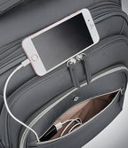 Mobile Solution Carry-On Expandable Spinner Suitcase