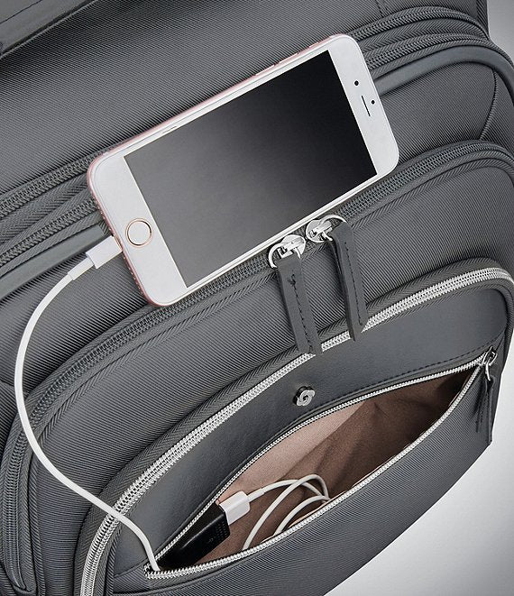 Mobile Solution Carry-On Expandable Spinner Suitcase