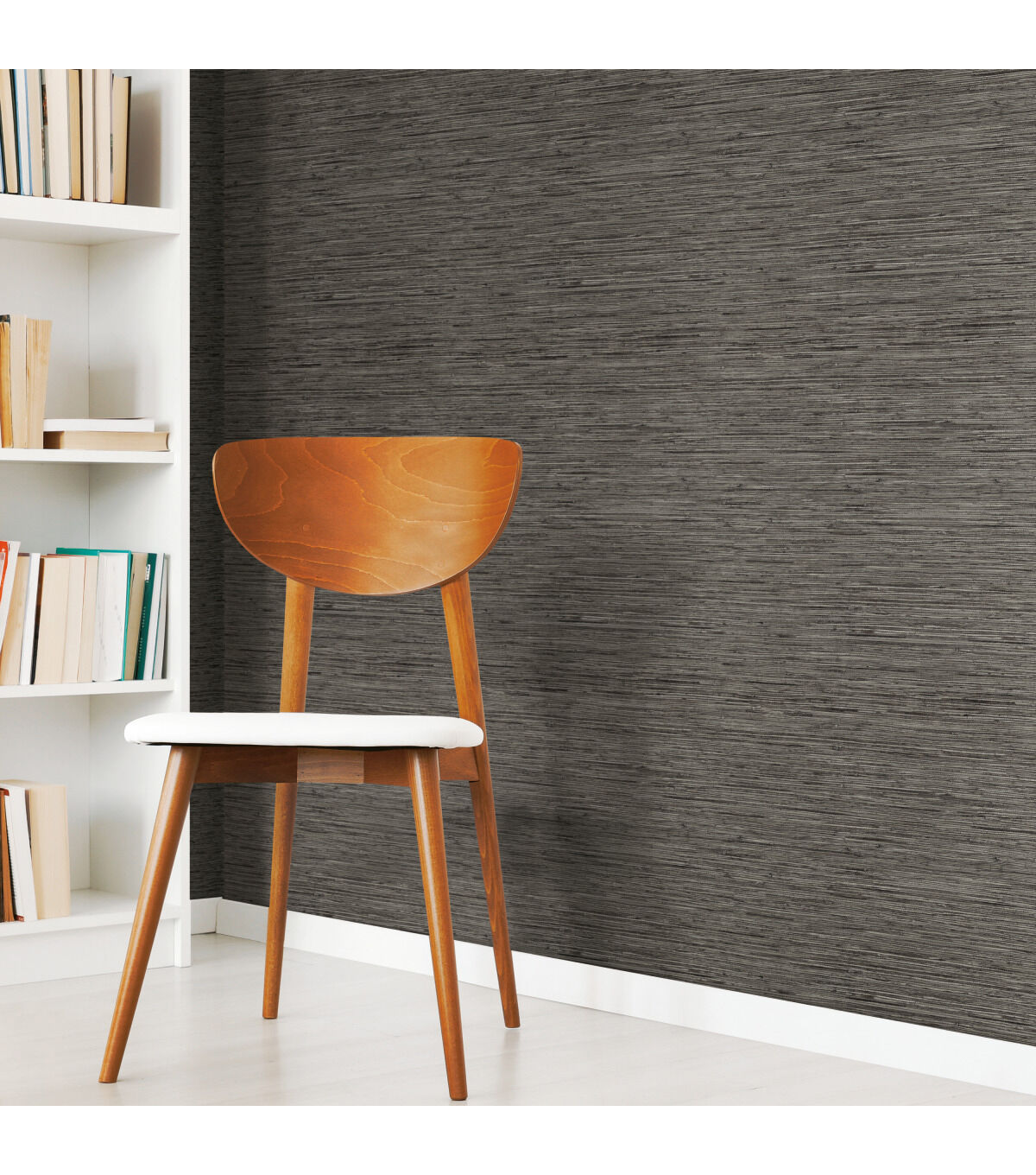 RoomMates Wallpaper Grey Grasscloth