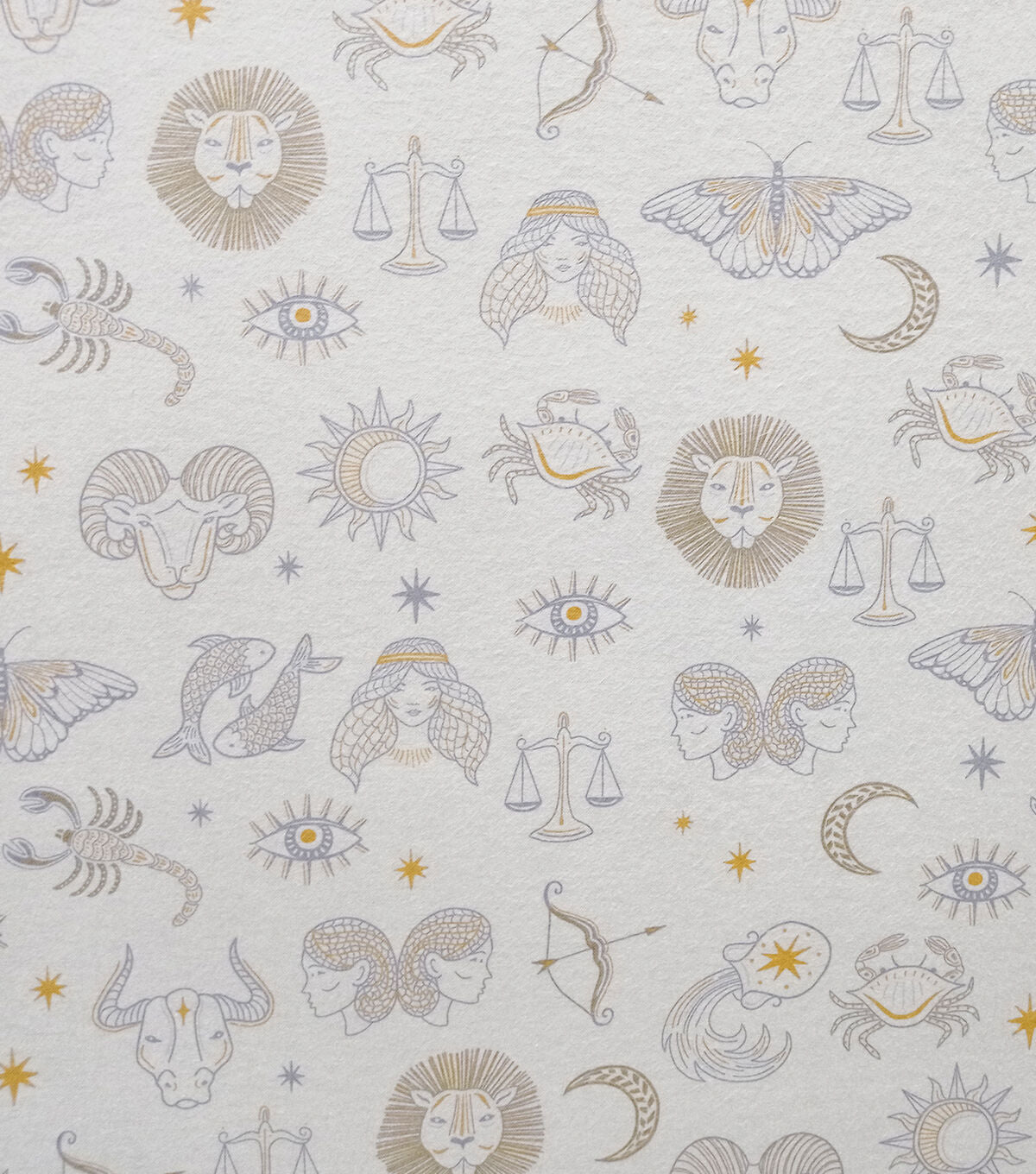 Zodiac Icons Super Snuggle Flannel Fabric
