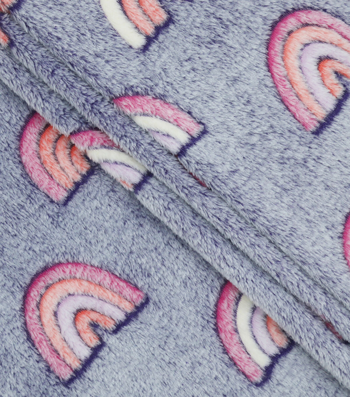 Sew Lush Rainbow Embossed Fleece Fabric