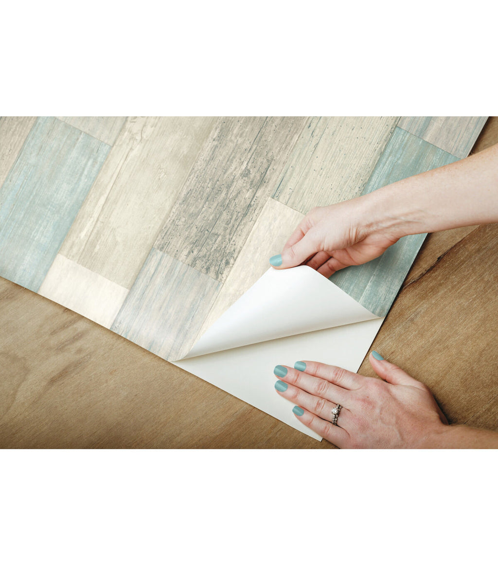 RoomMates Wallpaper Coastal Weathered Plank
