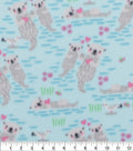 Blizzard Fleece Fabric Otters