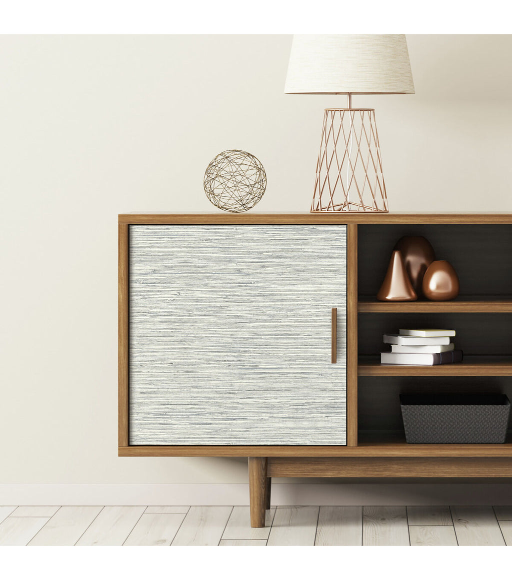York Wallcoverings Wallpaper Grey Grasscloth