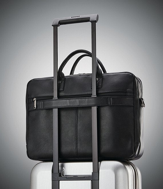 Classic Leather Toploader Brief Case
