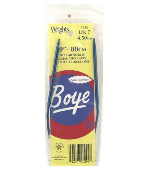Boye 29 Size 7 Circular Aluminum Knitting Needle Set
