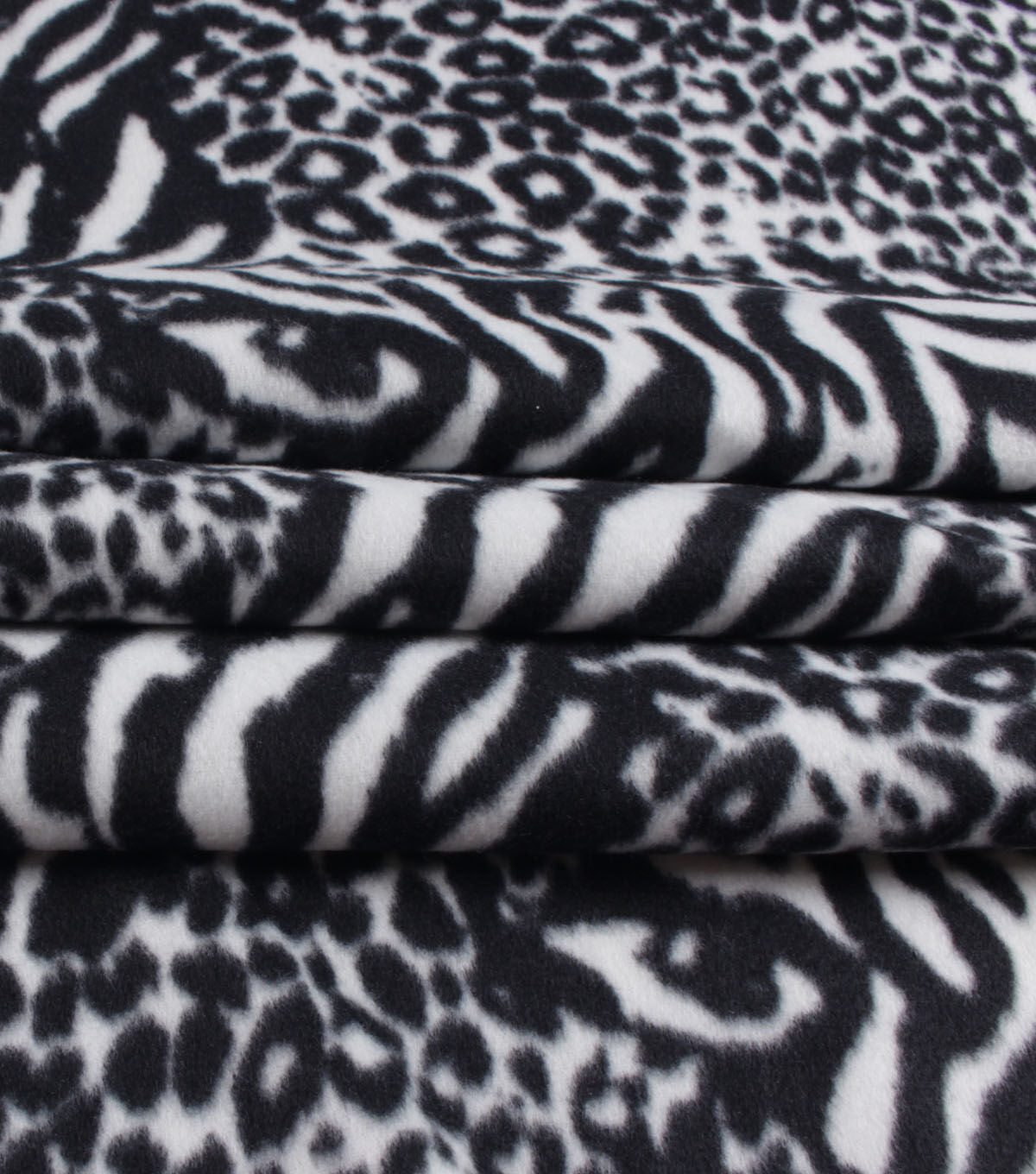 Multi Animal Blizzard Fleece Fabric