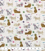 Curious Cats Super Snuggle Flannel Fabric