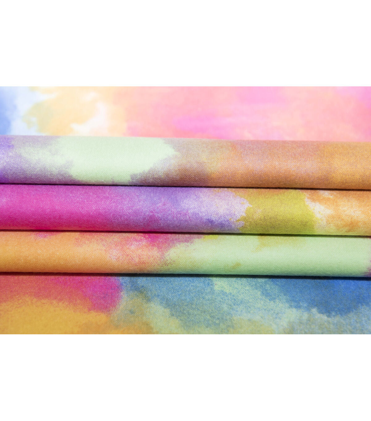 Super Snuggle Multi Color Jelly Tie Dye Flannel Fabric